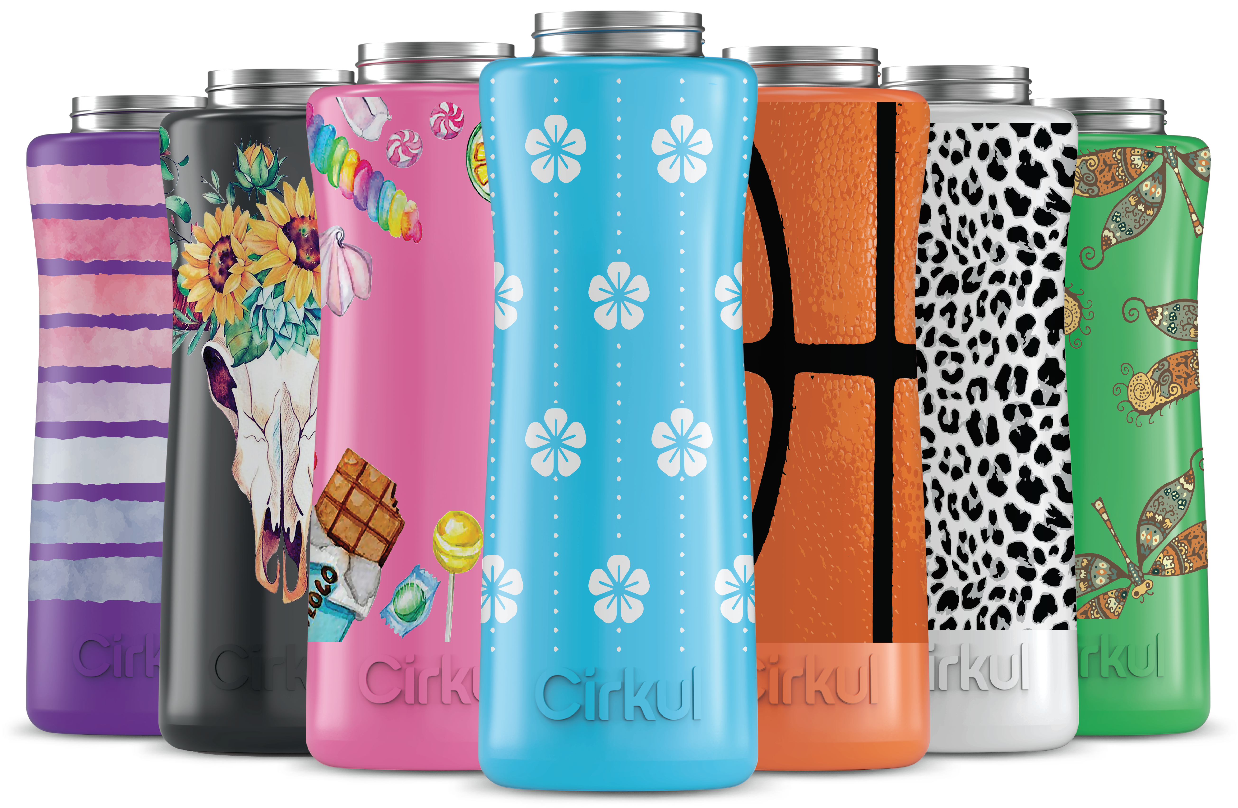 Custom 42oz. Stainless Steel Bottle & Comfort Grip Lid